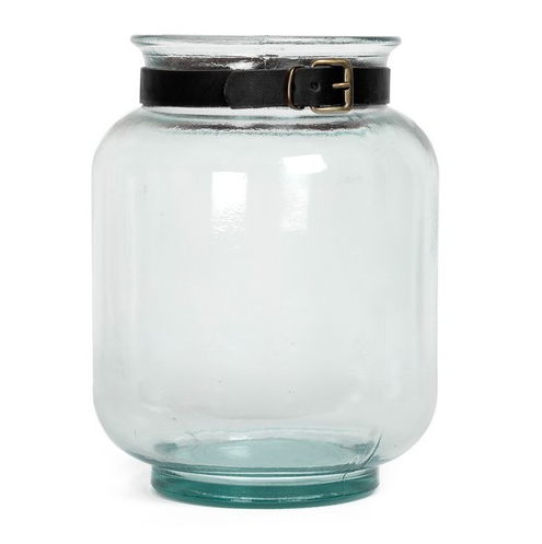 Large Glass Candle Holder