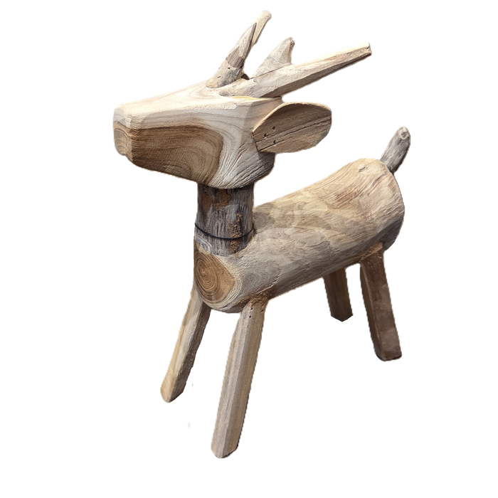 Hand Carved Teak Reindeer hand-carved-teak-reindeer