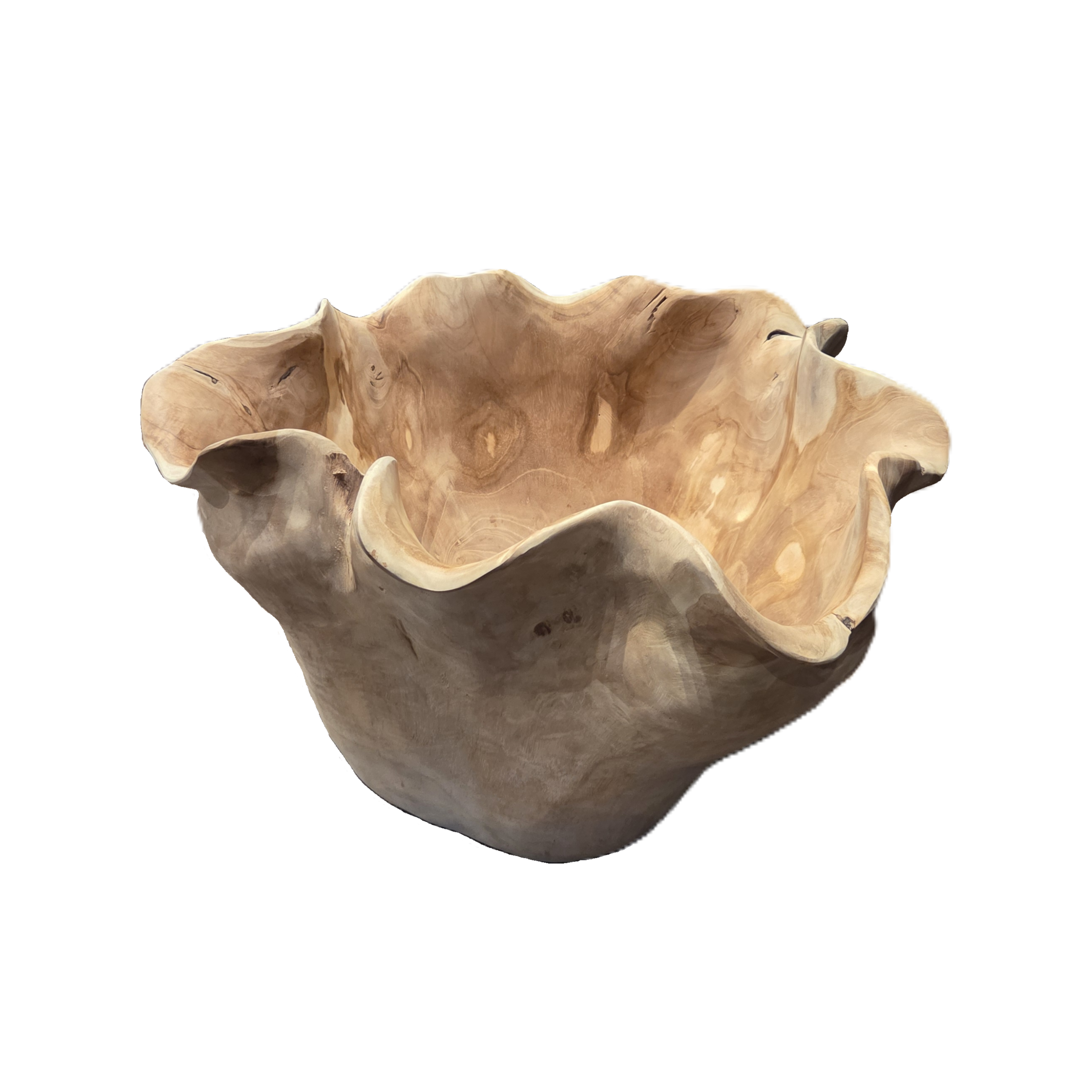 Natural Teak Rose Bowl