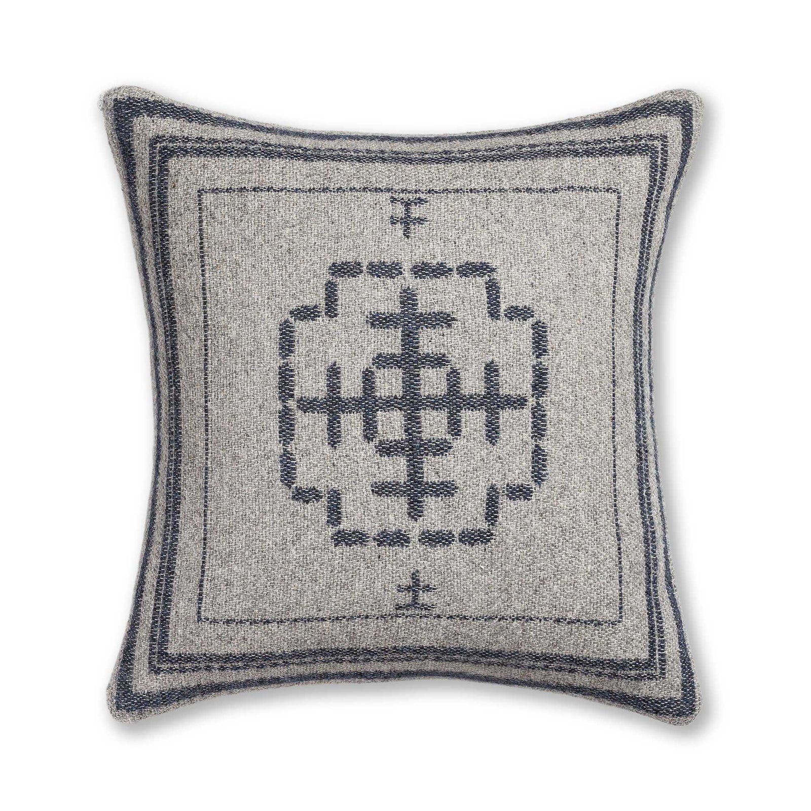 Mazing Pillow - Light Grey/Navy