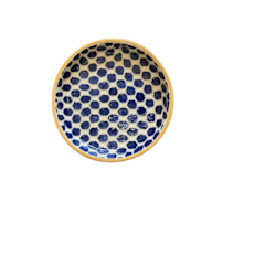 Wine Coaster, Dot Cobalt