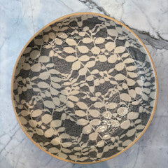 Cocktail Tray LG round, Aspen Charcoal