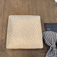 11" Square Tray, Pinwheel Opal