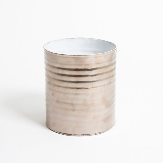 Astier de Villatte <br>Large Conserve Vase (Platinium Exterior)