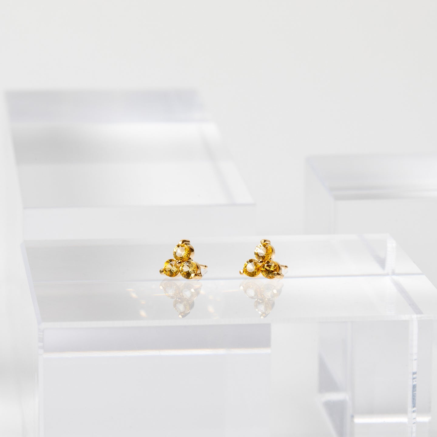 Jill Blake<br> Yellow Sapphire Earrings