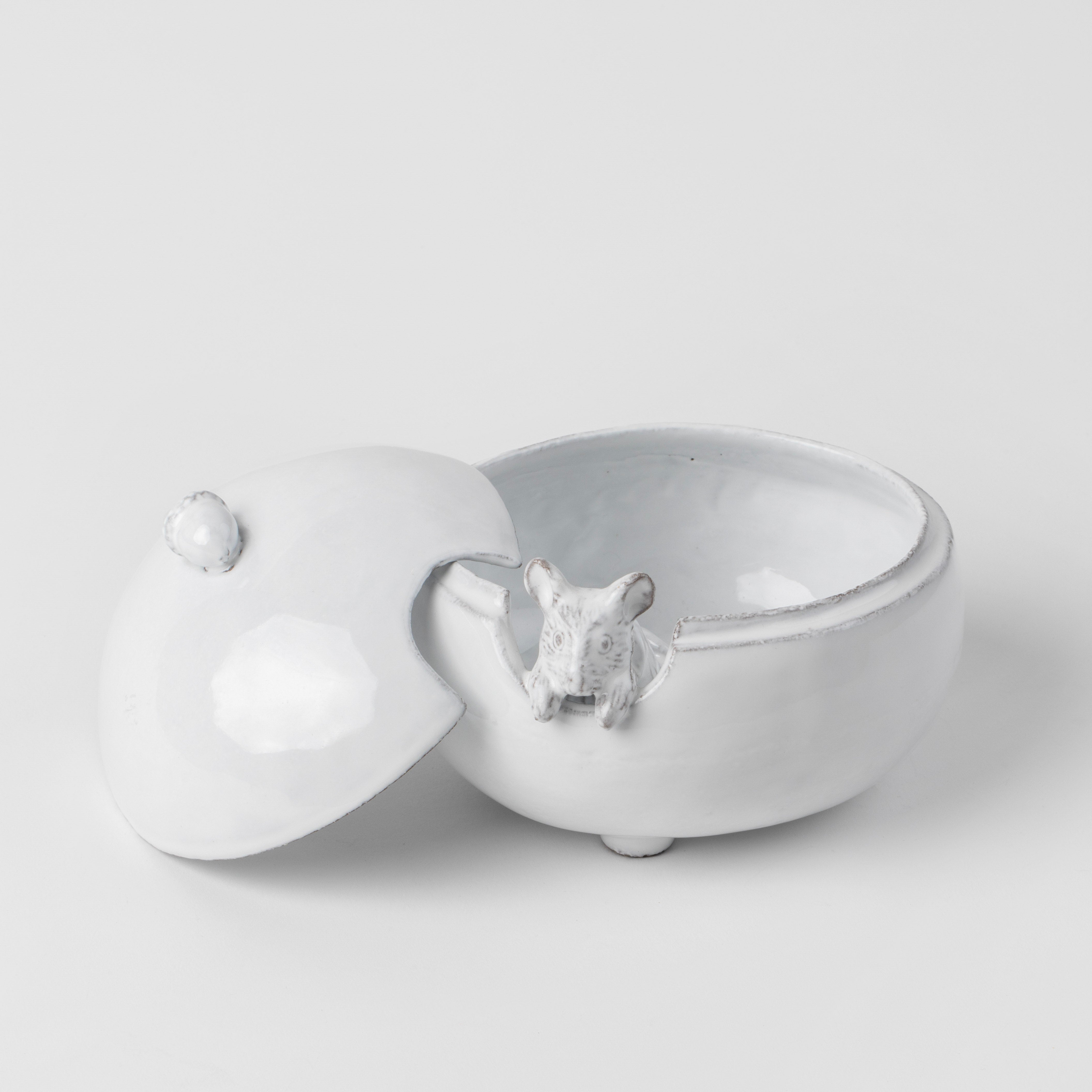 Astier de Villatte <br> Serena Mouse Sugar Bowl