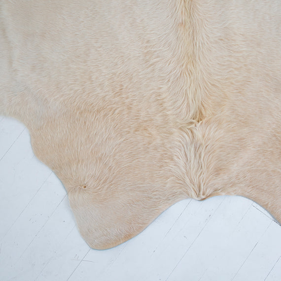 Beige Longhair Cowhide