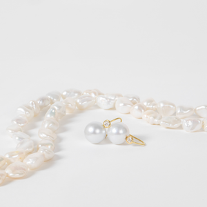 Jill Blake<br> White Freshwater Pearls