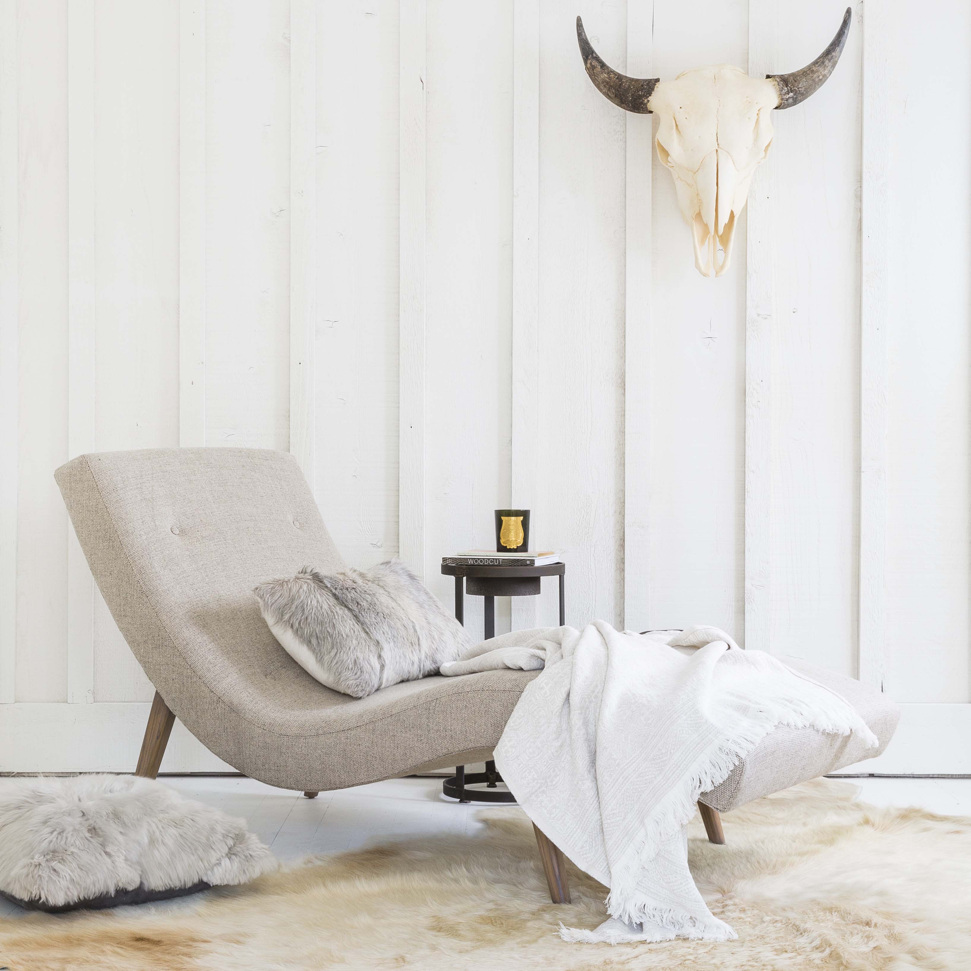 Natural Bison Skull with Black Horns